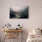 Nostalgic Space Abstract Landscape Canvas Print