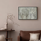 Winter Birds Forest Landscape Canvas Print