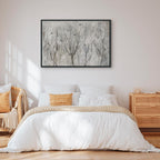 Winter Birds Forest Landscape Canvas Print