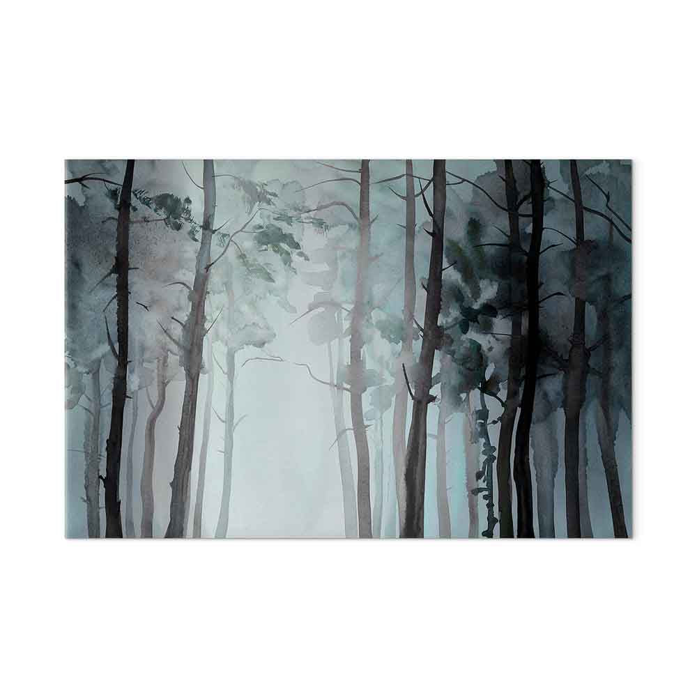 Hazy Forest Landscape Canvas Print
