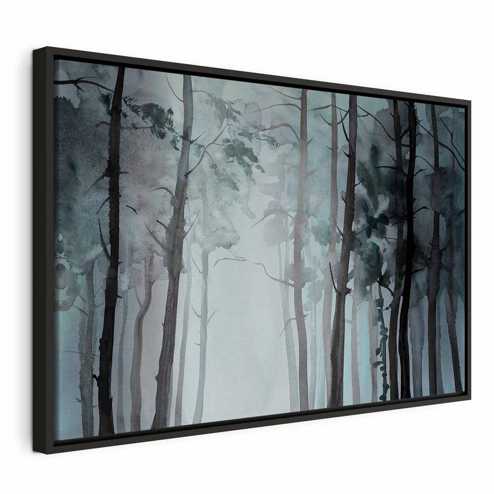 Hazy Forest Landscape Canvas Print