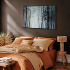 Hazy Forest Landscape Canvas Print