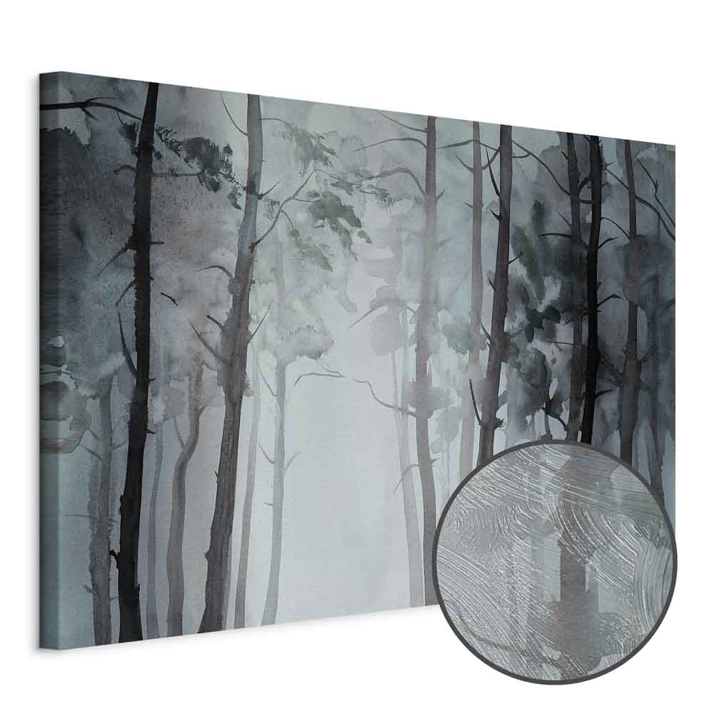 Hazy Forest Landscape Canvas Print