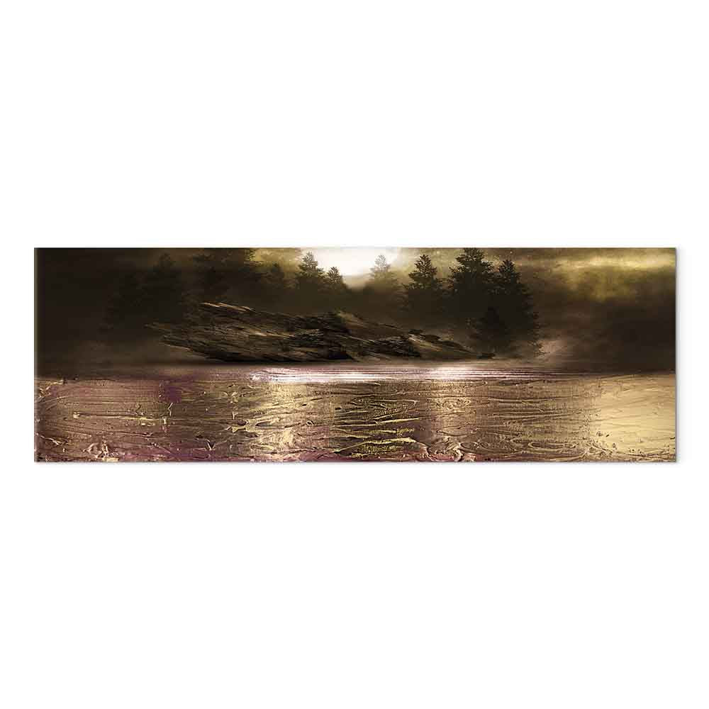 Abstract Tree Texture Narrow Canvas Print