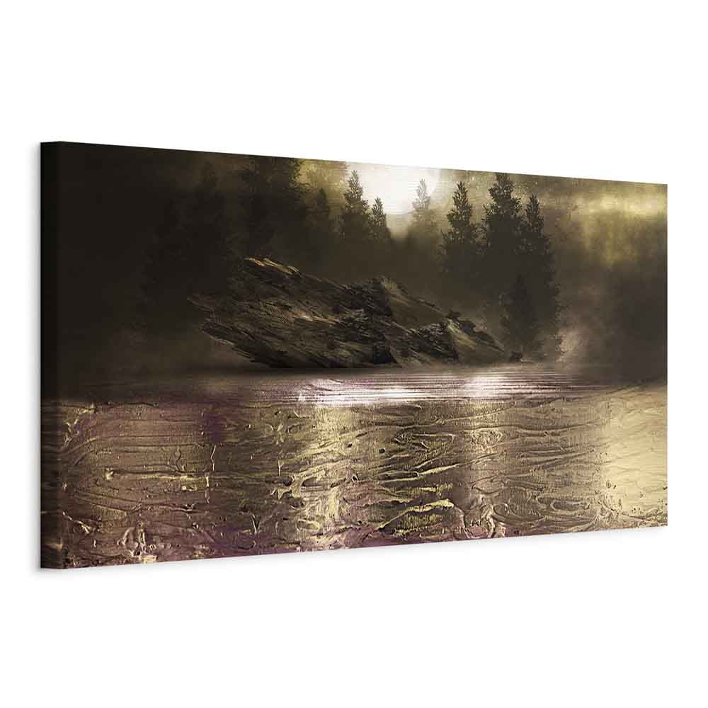 Abstract Tree Texture Narrow Canvas Print