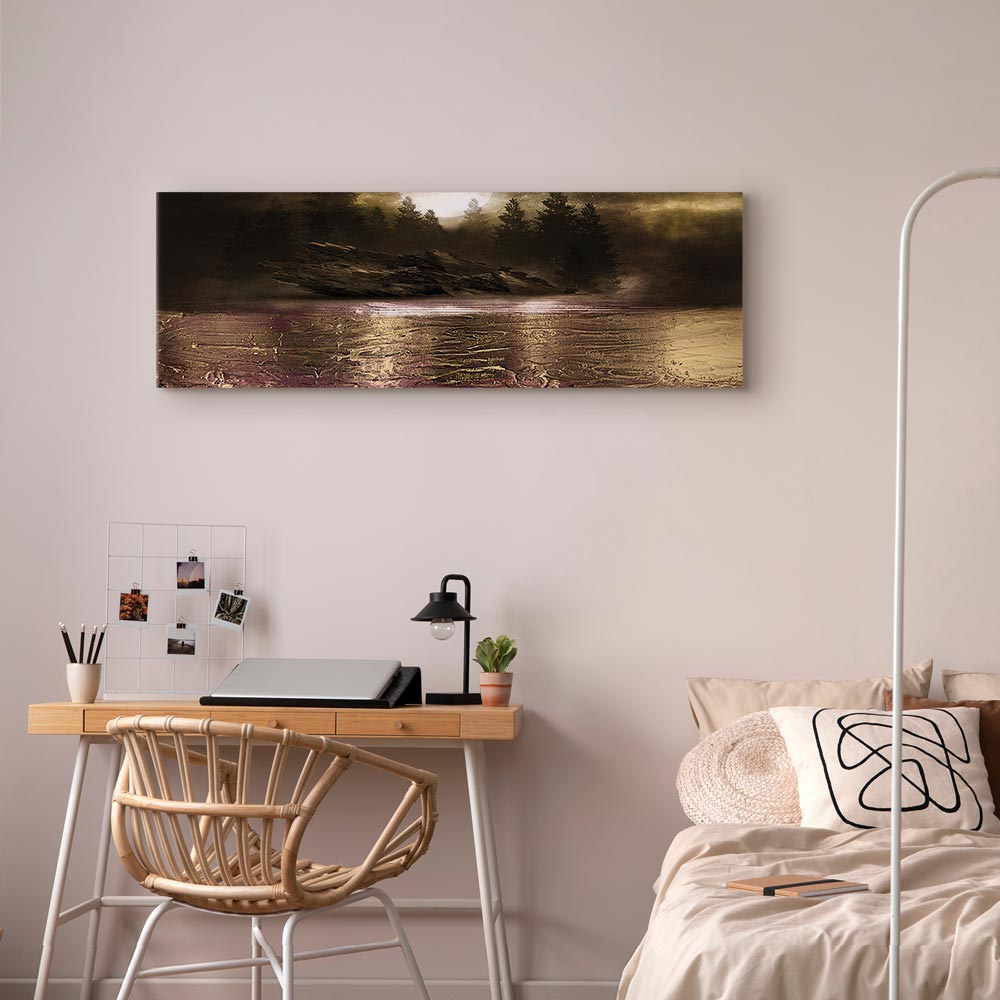 Abstract Tree Texture Narrow Canvas Print