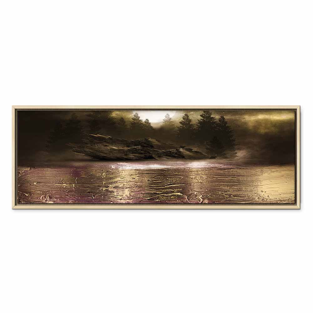 Abstract Tree Texture Narrow Canvas Print