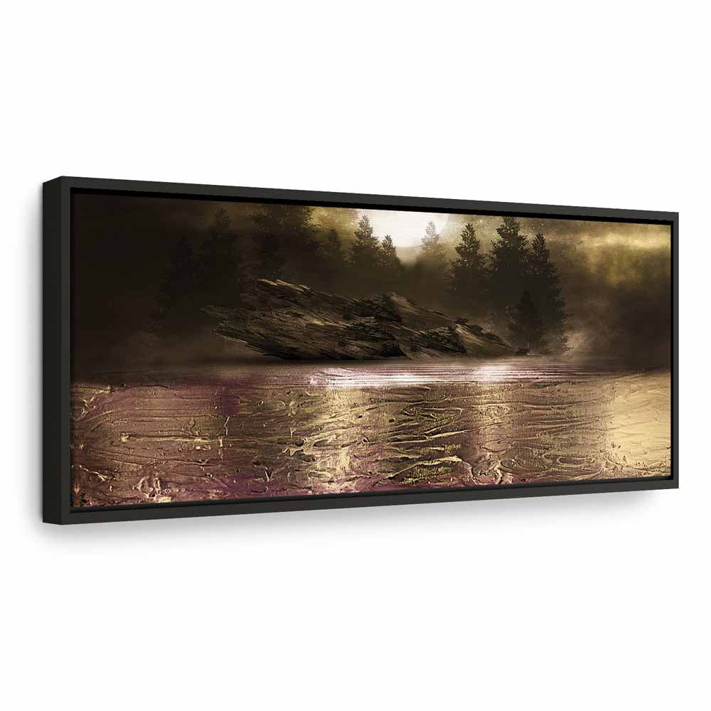 Abstract Tree Texture Narrow Canvas Print