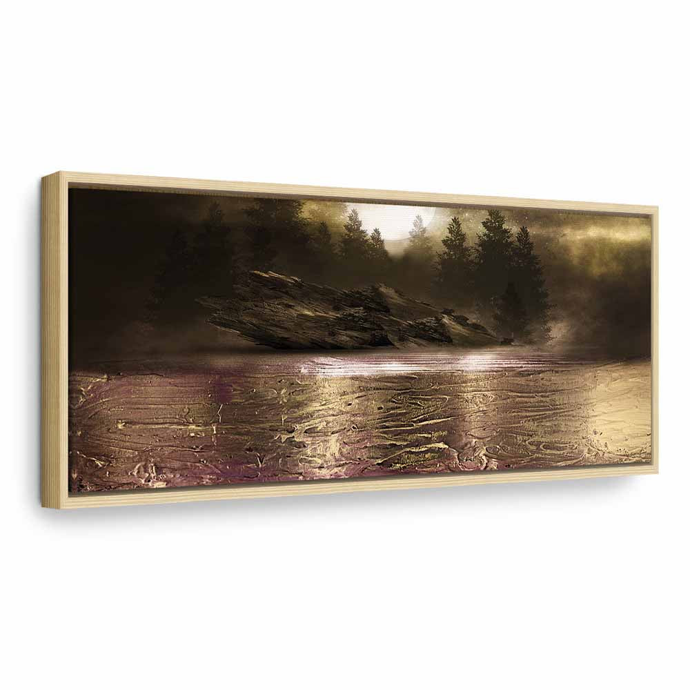 Abstract Tree Texture Narrow Canvas Print