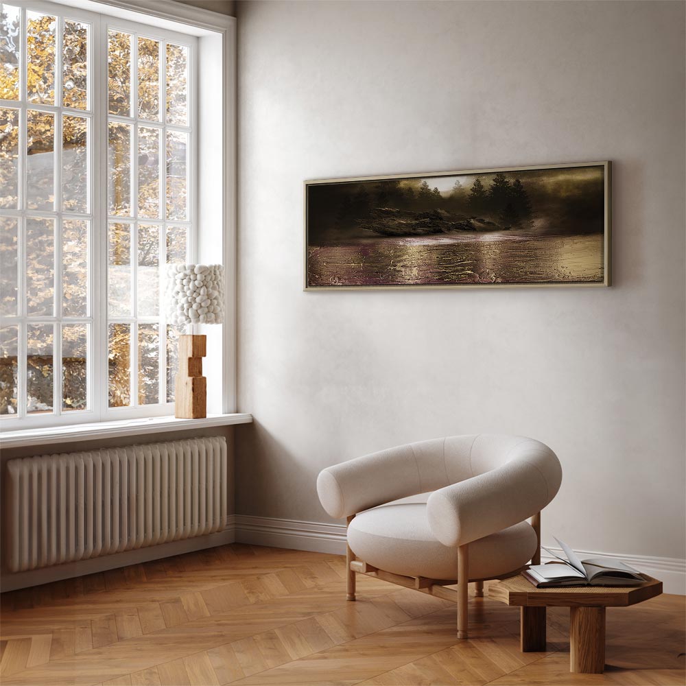 Abstract Tree Texture Narrow Canvas Print