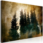 Canvas Print Stately Spruces Wide 1 Part