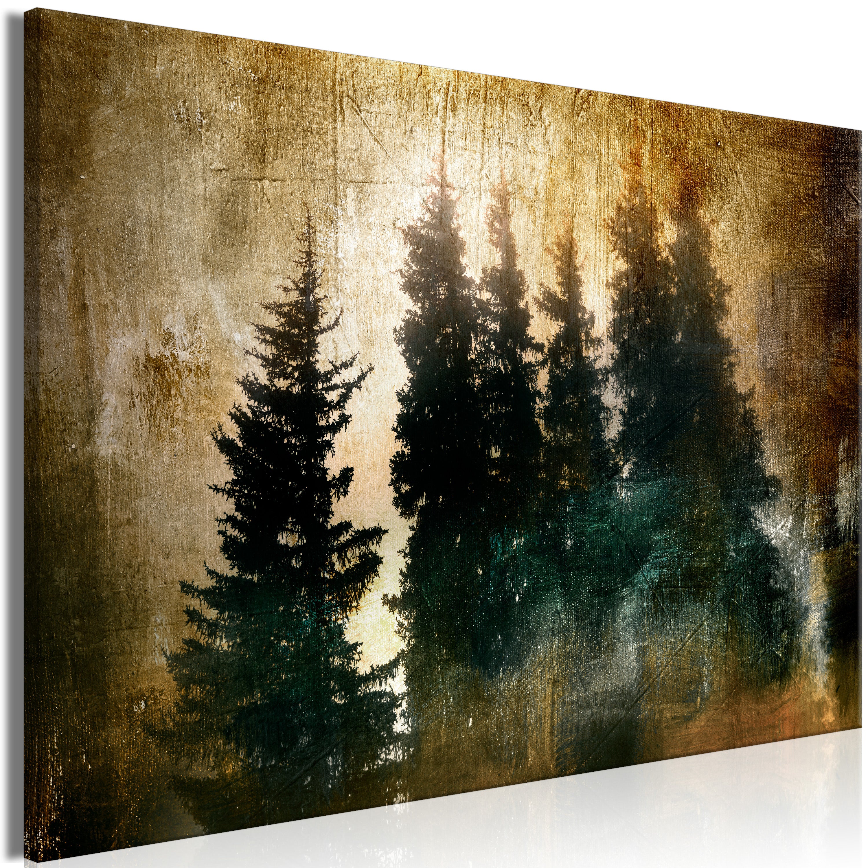 Canvas Print Stately Spruces Wide 1 Part