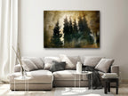 Canvas Print Stately Spruces Wide 1 Part
