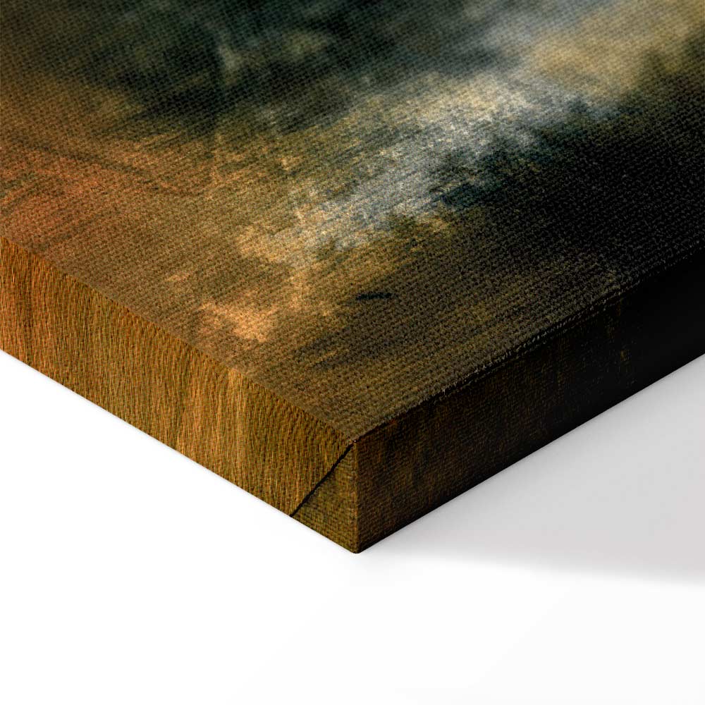 Stately Spruce Forest Landscape Canvas Print