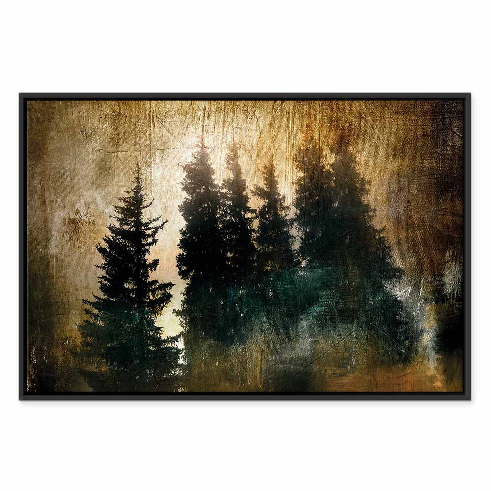 Stately Spruce Forest Landscape Canvas Print