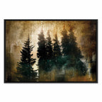 Stately Spruce Forest Landscape Canvas Print