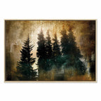 Stately Spruce Forest Landscape Canvas Print