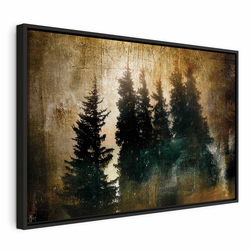Stately Spruce Forest Landscape Canvas Print