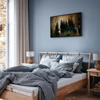 Stately Spruce Forest Landscape Canvas Print