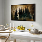 Stately Spruce Forest Landscape Canvas Print