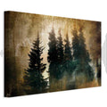 Stately Spruce Forest Landscape Canvas Print