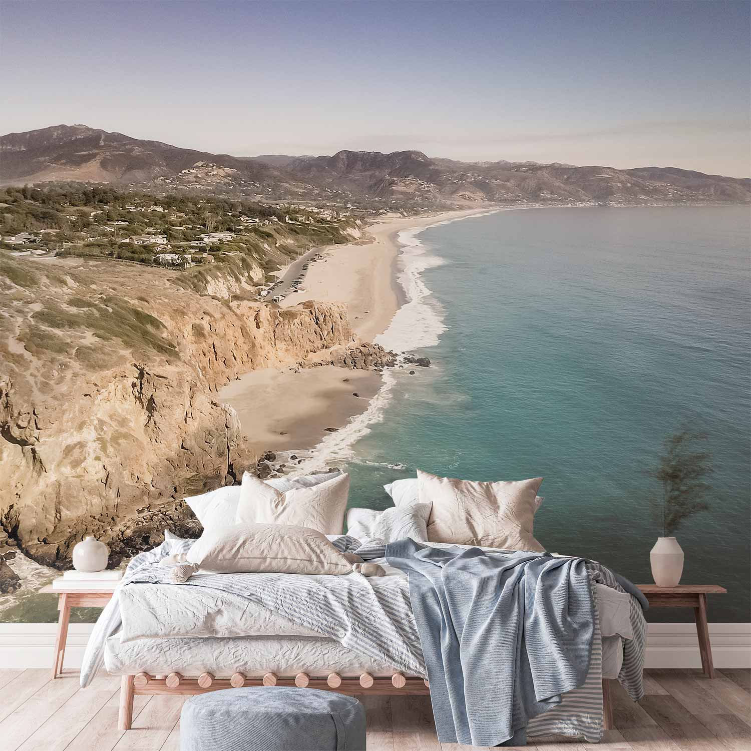 Californian Ocean Cliff Landscape Wall Mural