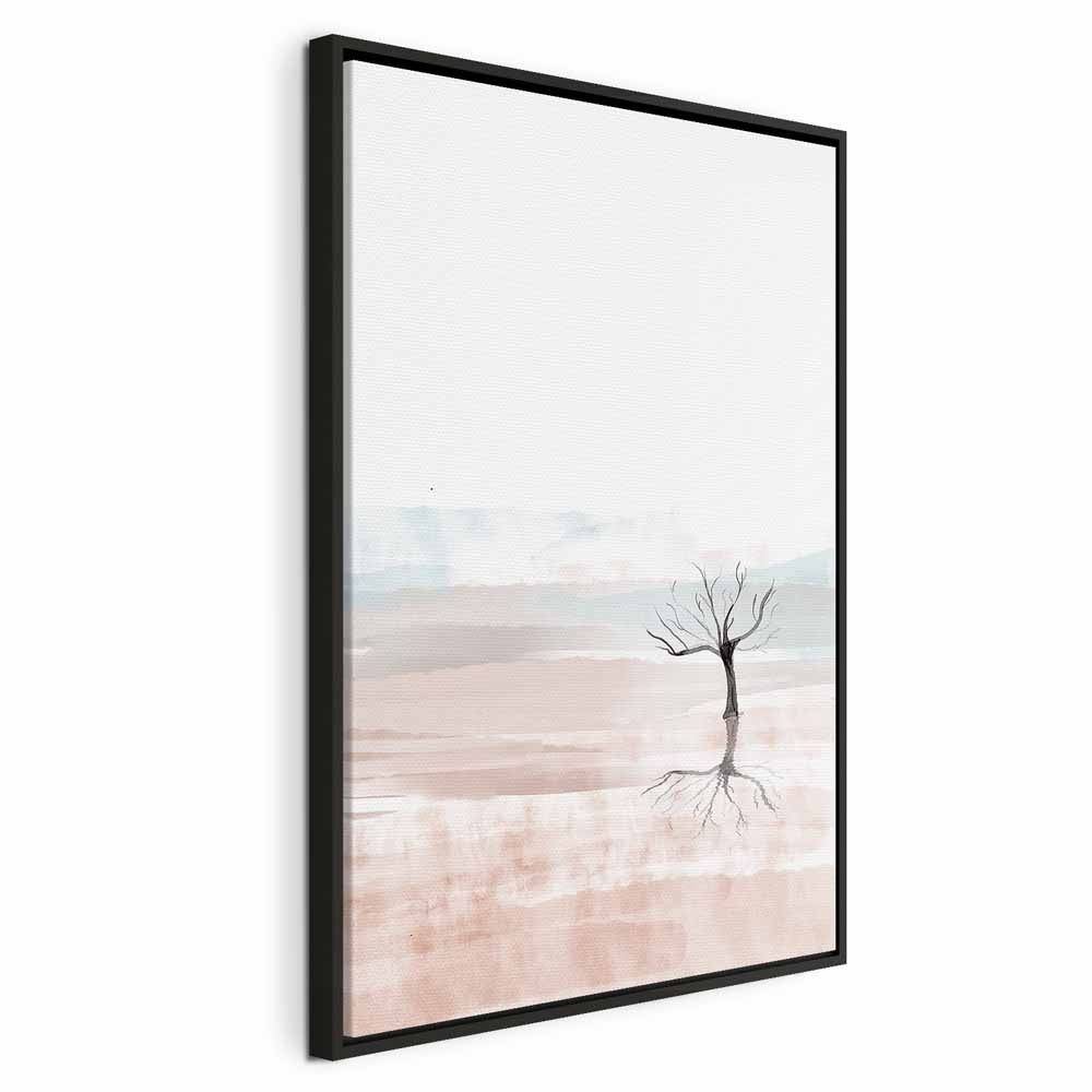 Watercolor Forest Landscape Vertical Canvas Print