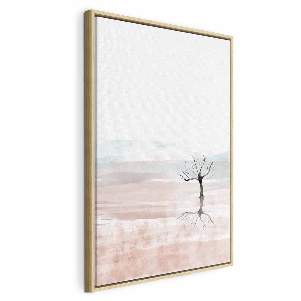 Watercolor Forest Landscape Vertical Canvas Print
