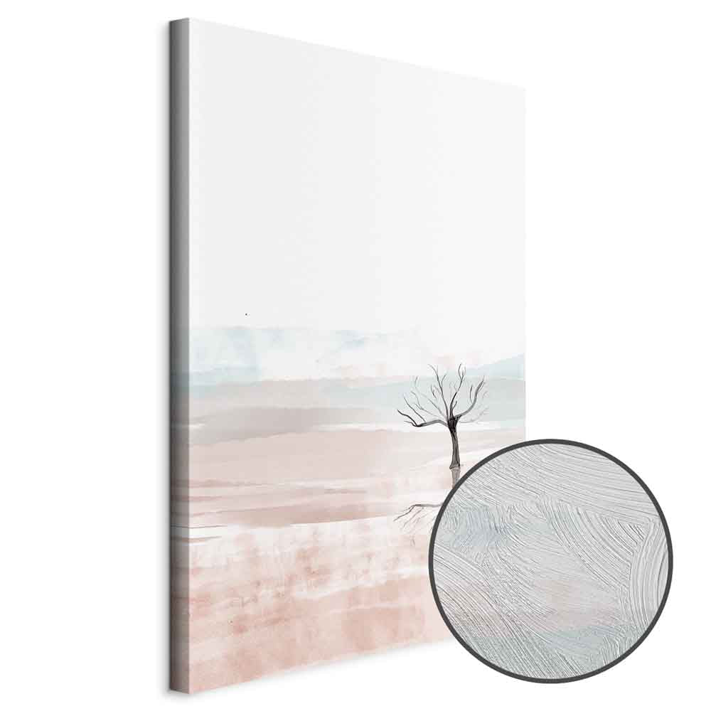 Watercolor Forest Landscape Vertical Canvas Print