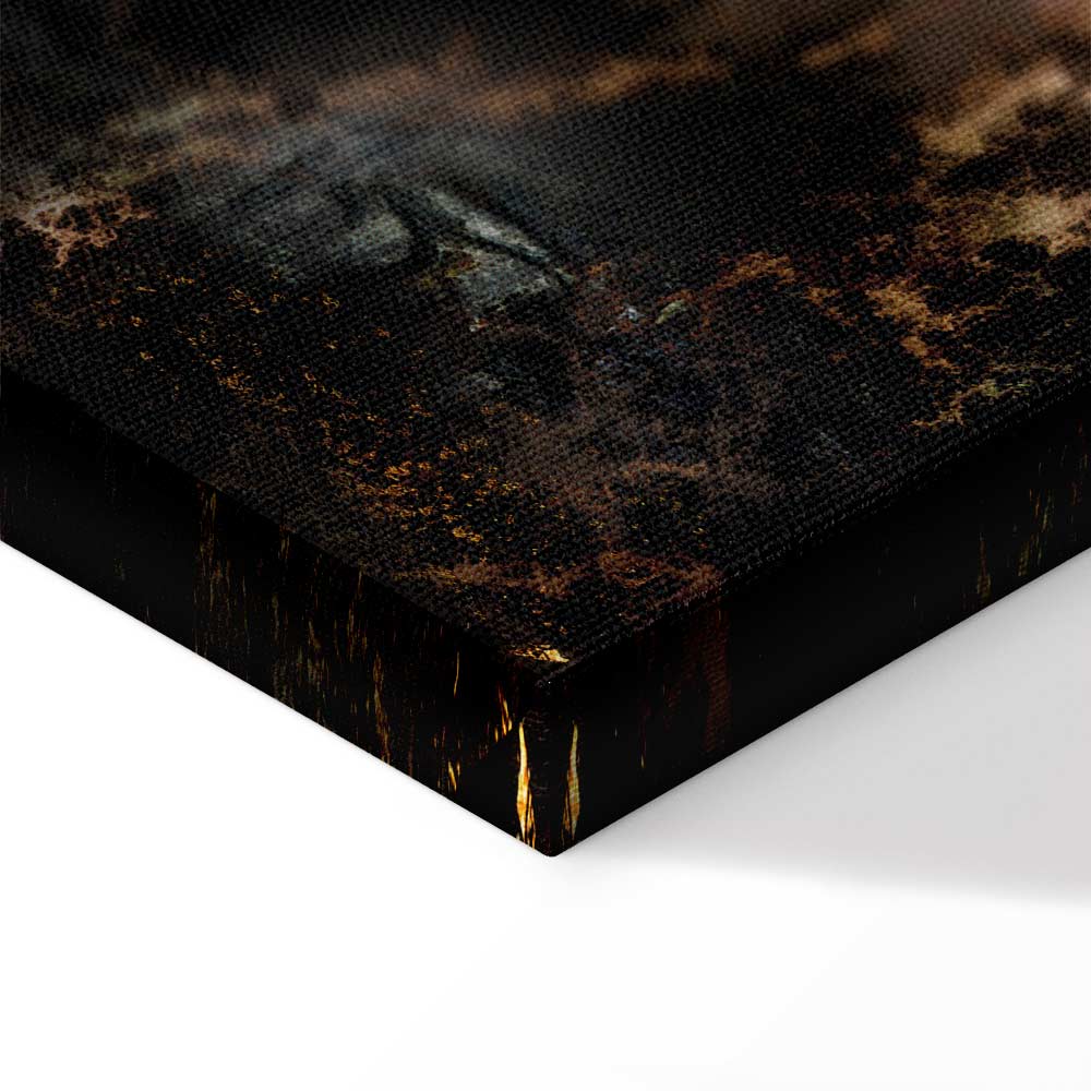 Abstract Forest Trees Landscape Canvas Print