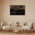 Abstract Forest Trees Landscape Canvas Print