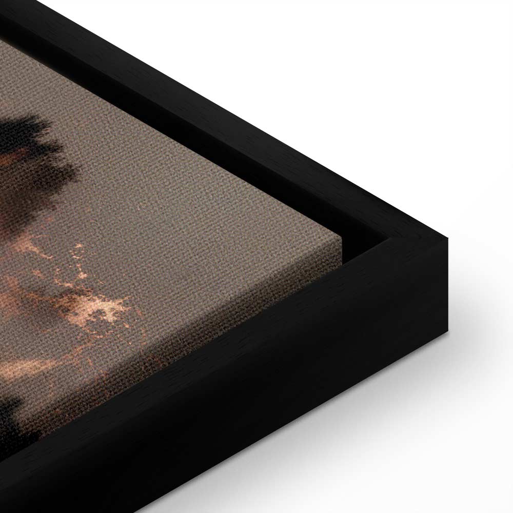 Abstract Forest Trees Landscape Canvas Print