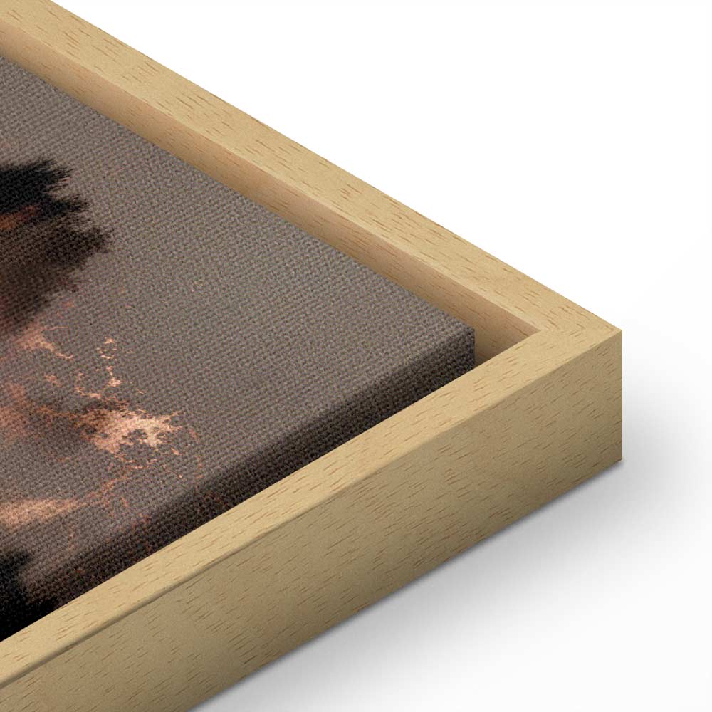 Abstract Forest Trees Landscape Canvas Print