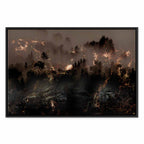 Abstract Forest Trees Landscape Canvas Print
