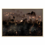 Abstract Forest Trees Landscape Canvas Print
