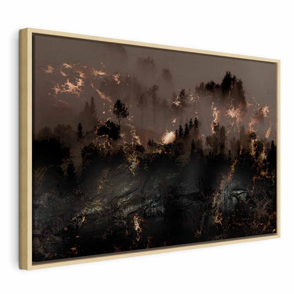 Abstract Forest Trees Landscape Canvas Print