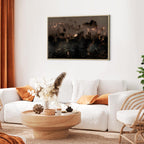 Abstract Forest Trees Landscape Canvas Print