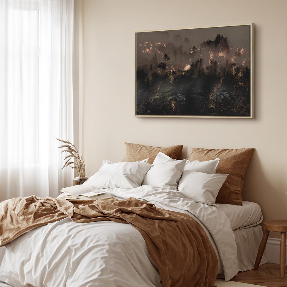 Abstract Forest Trees Landscape Canvas Print