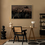 Abstract Forest Trees Landscape Canvas Print