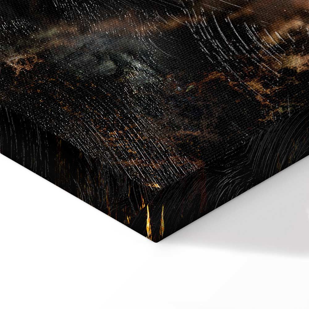 Abstract Forest Trees Landscape Canvas Print