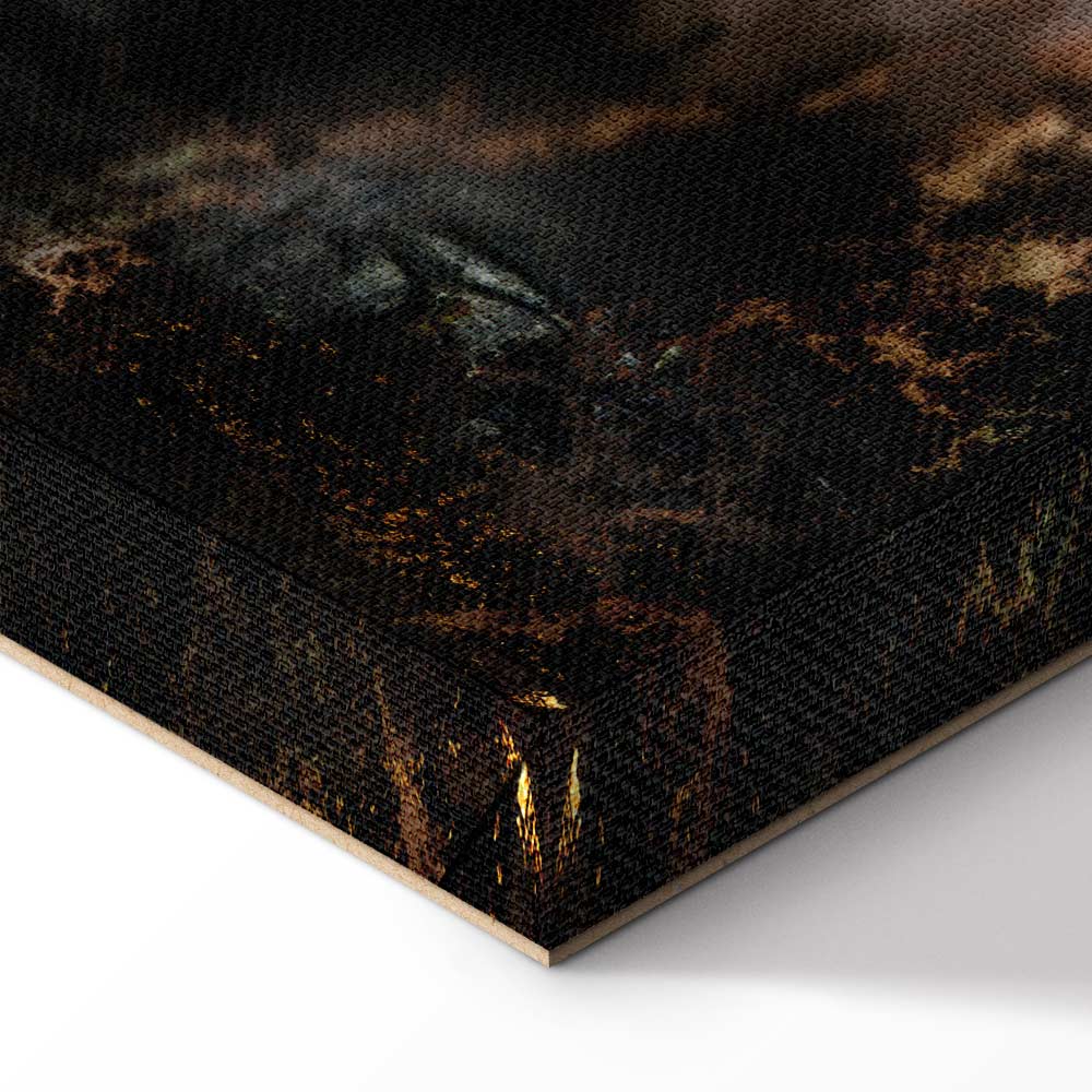 Abstract Forest Trees Landscape Canvas Print