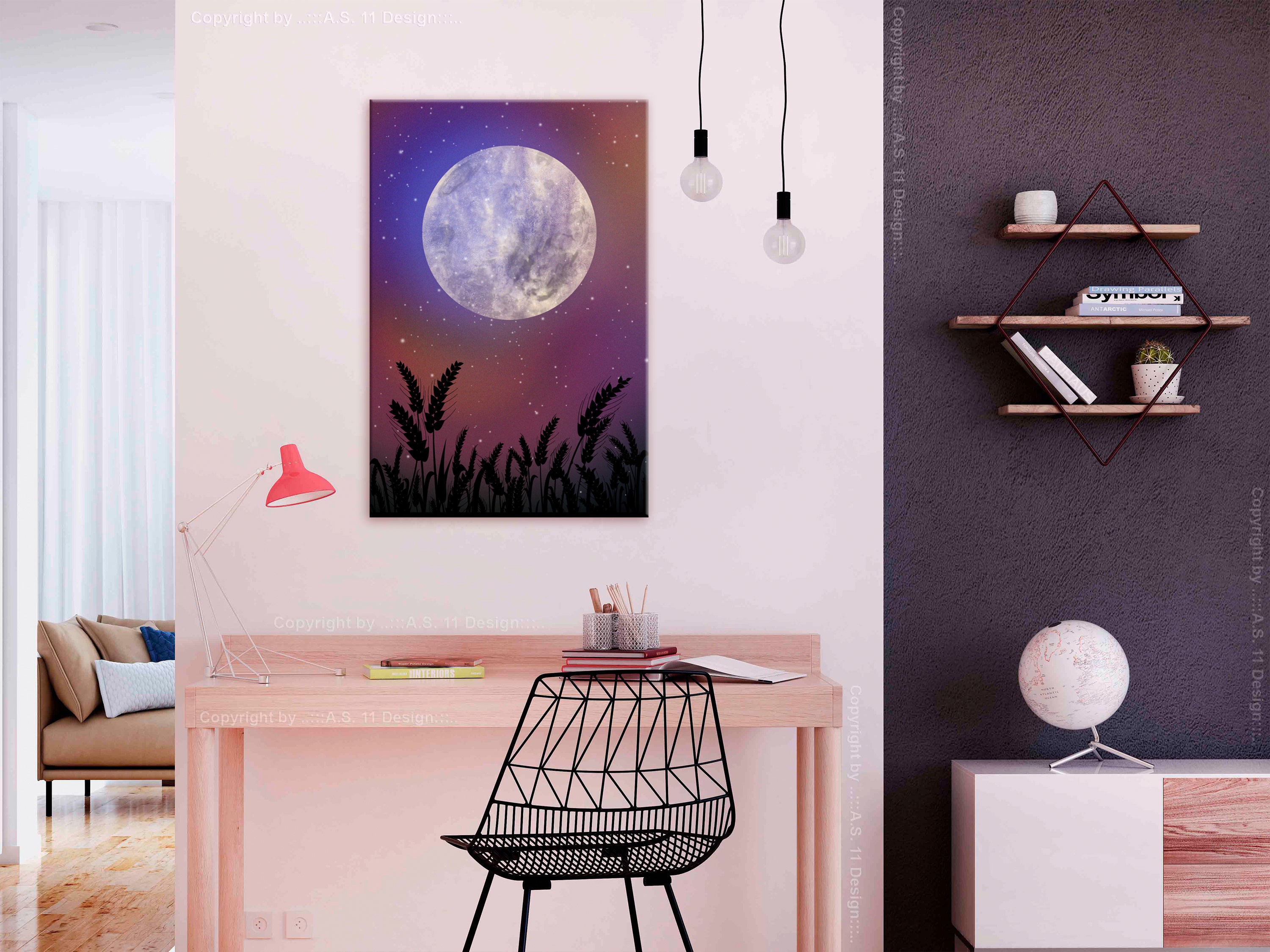 Canvas Print Night in the Country Vertical