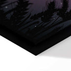 Starry Country Night Sky Landscape Canvas Print