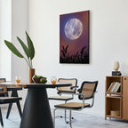 Starry Country Night Sky Landscape Canvas Print