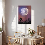 Starry Country Night Sky Landscape Canvas Print