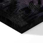 Starry Country Night Sky Landscape Canvas Print