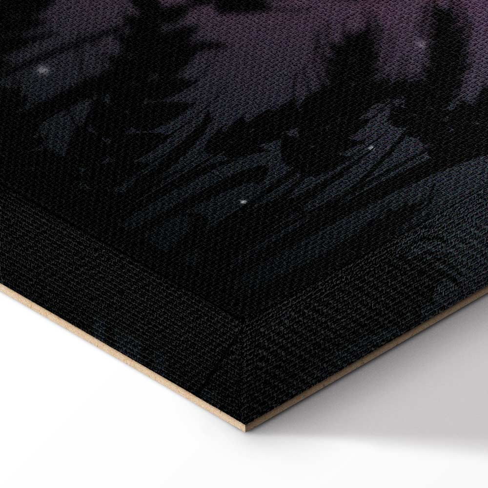 Starry Country Night Sky Landscape Canvas Print