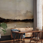 Sepia Landscape Unusual Nook Wall Mural