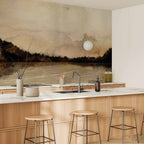 Sepia Landscape Unusual Nook Wall Mural