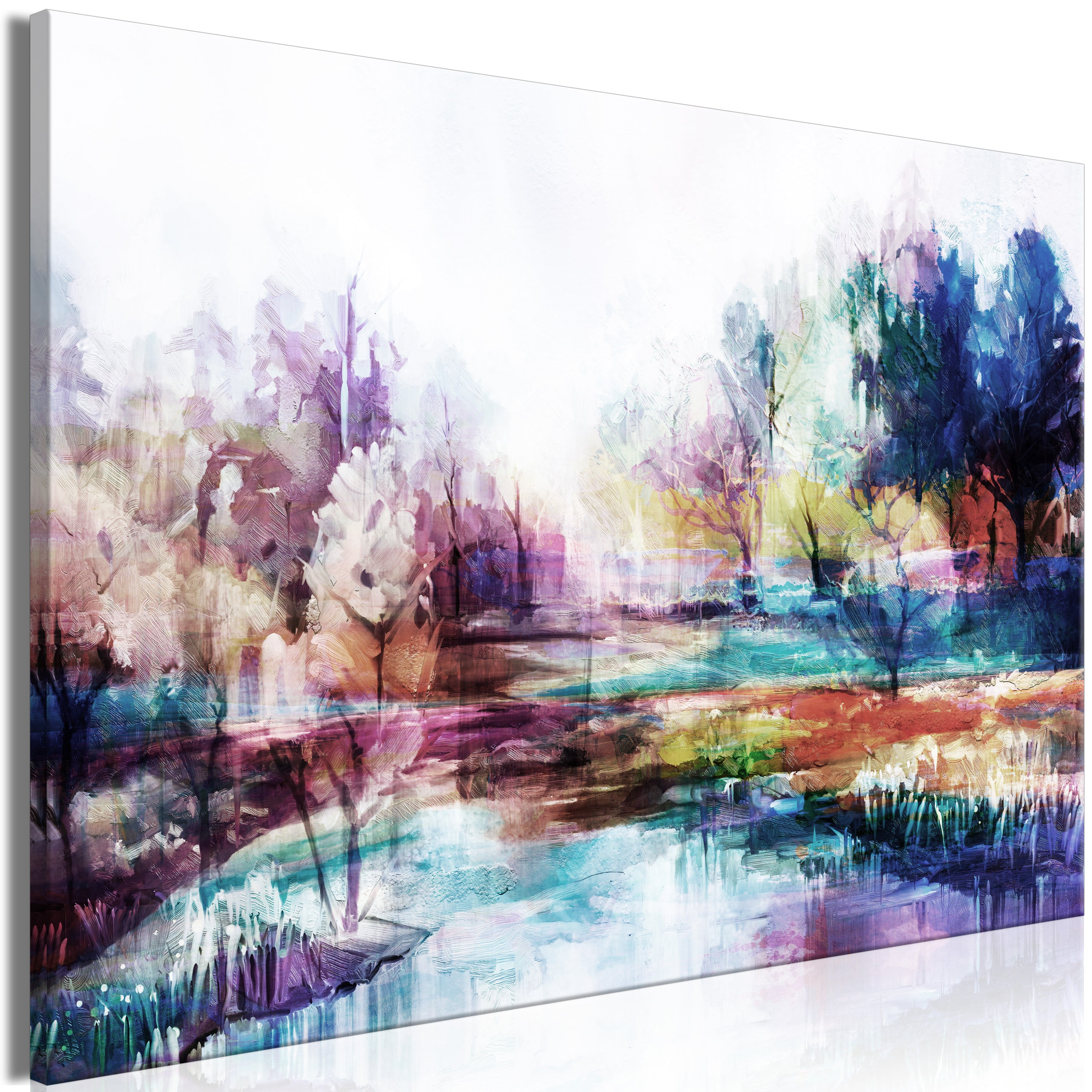 Canvas Print World in Paints Wide 1 Part